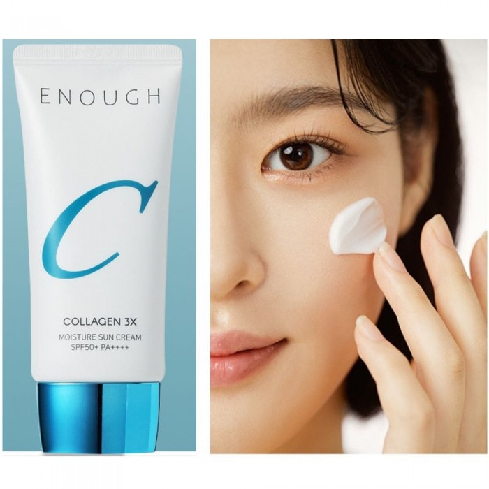 Enough Collagen 3X Moisture Sun Cream SPF50+ PA++++ з упаковкою